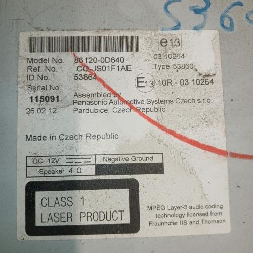 TOYOTA YARIS 3 PHASE 1